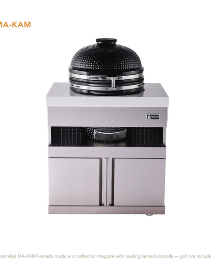 Mont Alpi Stainless Steel 18" Universal Kamado Grill Module
