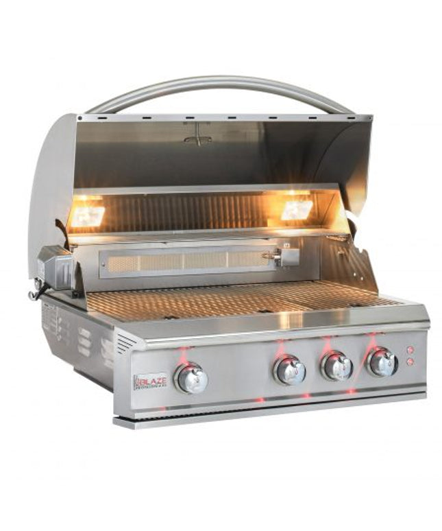 Blaze Professional LUX 34-Inch 3 Burner Built-In Gas Grill With Rear Infrared Burner