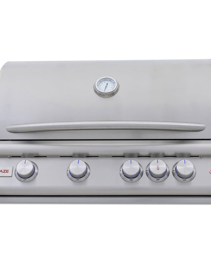 Blaze 32-Inch 4-Burner Premium LTE+ Gas Grill with Rear Burner and Built-in Lighting System