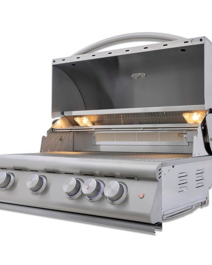 Blaze 32-Inch 4-Burner Premium LTE+ Gas Grill with Rear Burner and Built-in Lighting System