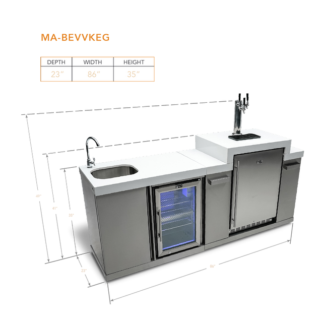 Mont Alpi MA-Beverage Center and Kegerator