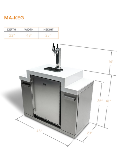 Mont Alpi 3 Tap Kegerator