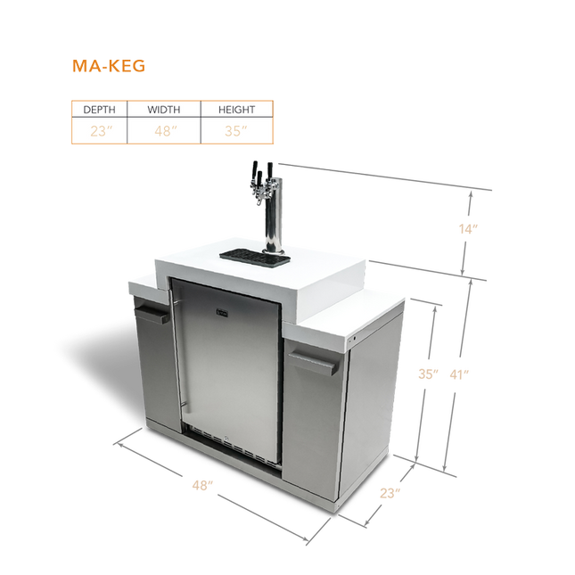 Mont Alpi 3 Tap Kegerator