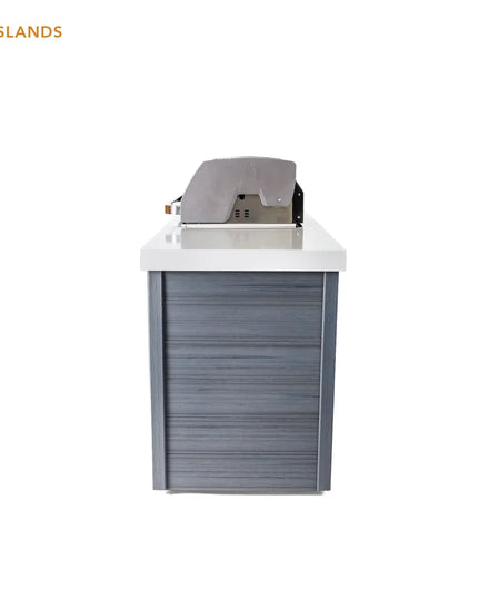 Mont Alpi 6-Burner Artwood Island in Black Stainless Steel