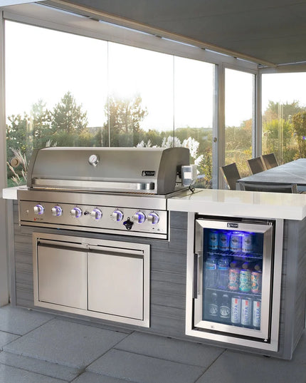 Mont Alpi 6-Burner Artwood Island in Stainless Steel