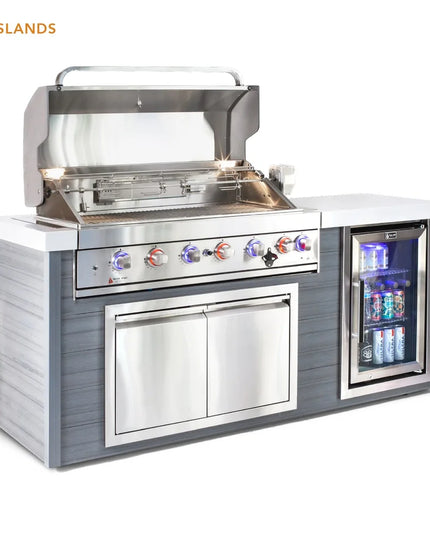 Mont Alpi 6-Burner Artwood Island in Stainless Steel