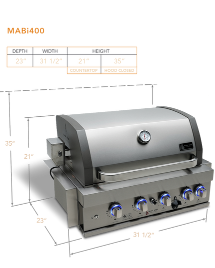 Mont Alpi 32" Built-In Grill