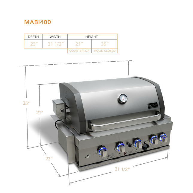 Mont Alpi 32" Built-In Grill