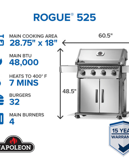 Napoleon Rogue® 525 Stainless Steel